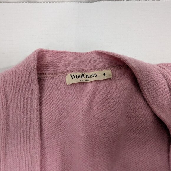 WoolOvers Pink Cardigan 100% Pure New Wool Womens Small ** - Picture 4 of 9